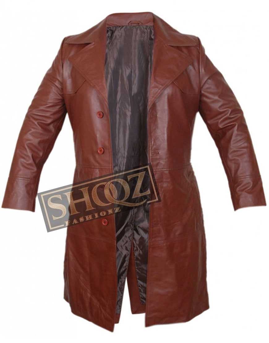 Suicide Squad Will Smith Leather Trench Coat